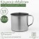 Magic mug "Maili", 570 ml, d = 9.5 cm, chrome color