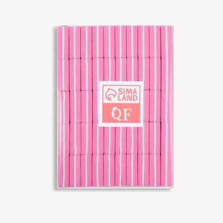 Batf sandpaper for nails, set 50 pcs, double -sided, 3.5 × 2.5 cm, pink color-6