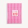 Batf sandpaper for nails, set 50 pcs, double -sided, 3.5 × 2.5 cm, pink color