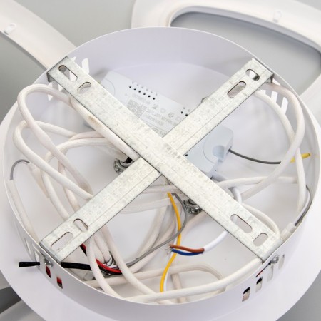 Люстра с ПДУ 59111/4WT LED 84Вт 3000-6000К диммер белый 61,5х38х7,5 см BayerLux-8