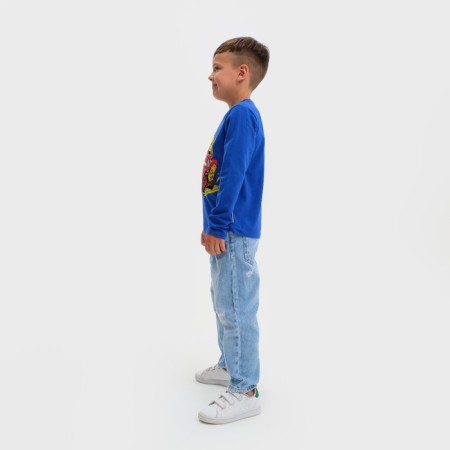 T-shirt with long sleeve "Cars", Disney, height 98-104, blue-5
