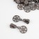 Automatic lock for metal zippers, No. 5, decorative, 10 pcs, black nickel color