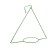 Kashpo holder, d = 17.5 cm, with bracket, green