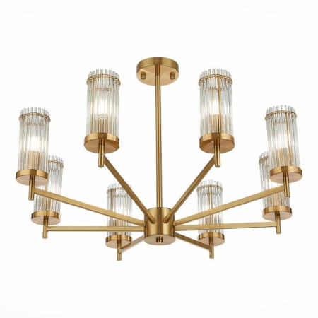 Ceiling Ceiling ST LUCE. SL1233.302.08. Bitonto. 8x60 watts, E14, 76x76x50.7 cm, brass color-4