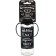 A bottle for feeding "Milk No. 1", a classic throat, with handles, 250 ml., 0 months., Black color