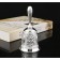 Metal bell with engraving, 11.3 x 5.4 cm, silver