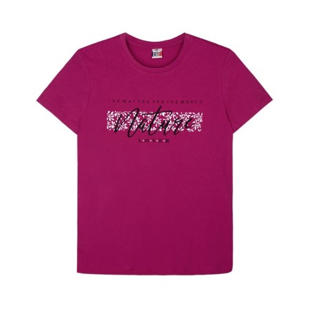 Female T -shirt, size 54, berry color