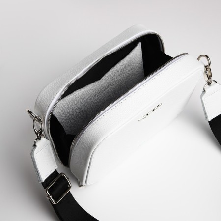 Women's bag over the shoulder Textura, small size, white color-8