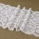 Lace elastic fabric, 175 mm × 2.7 ± 0.5 m, white color