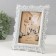 Photo frame Polystone 10x15 cm "Amphite" white with mother -of -pearl 15.3x1.8x21 cm