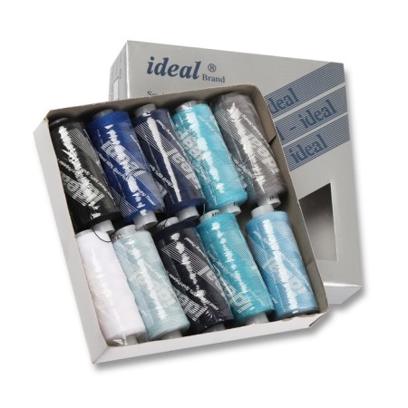 A set of household threads IDEAL 40/2, length 366 m, assorted color, 10 pcs, 3 units-1