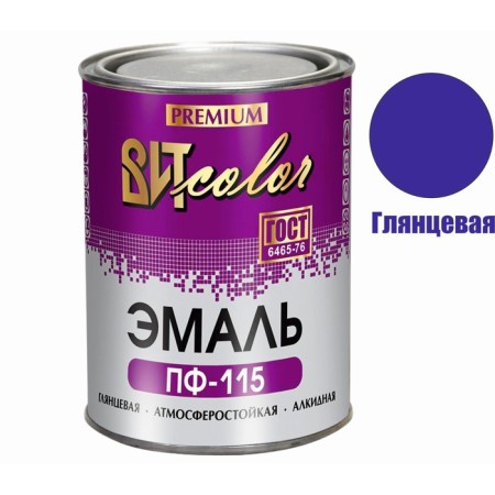 Enamel Witcolor PF-115 Blue GOST 0.8kg-1