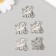 Decor Metal for creativity "Picky with ruble" 2.4x2.5 cm