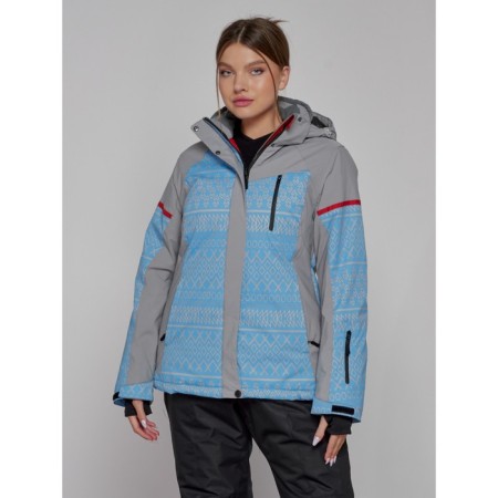 Ski jacket female winter, size 46, blue color-1