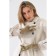 Gloves are female, dimensionless, without insulation, beige color