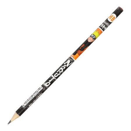 Pencil of simple (black) naruto hb, sharpened, with an eraser-1