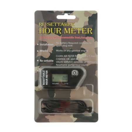 Motor Counter, Wireless, LCD display, IP67, Black-4