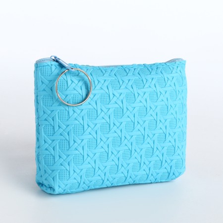 Women's wallet with lightning, blue color-1