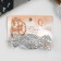 Halfish hair clip "linetta" tape, 8.5 cm, silver