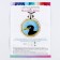 Set for creativity. Embroidery pendant "Brave cormorant"