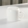 Ceramic mug with a lid and a spoon "Angel", 350 ml, white color