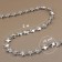 Beads on the threads "Stars", 10 mm, 2 m, silver color