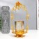 Summary metal, glass per 1 candle "Flower arch" D-5 cm, gold 9.5x11x20 cm