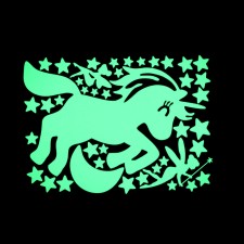 Stick 3D interior luminous unicorn 30*20cm