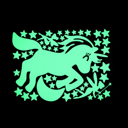 Stick 3D interior luminous unicorn 30*20cm