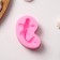 Mold Dolyana "Fish", silicone, 7.2 × 4.7 × 2.3 cm, pink color