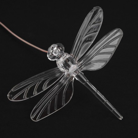 Garden lamp on the solar battery "Dragonfly", 12.5 × 86 × 12.5 cm, 6 LED, glow of multi-4