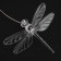 Garden lamp on the solar battery "Dragonfly", 12.5 × 86 × 12.5 cm, 6 LED, glow of multi