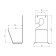 Holder for a garden hose, wall -mounted, with protection against fracture, black