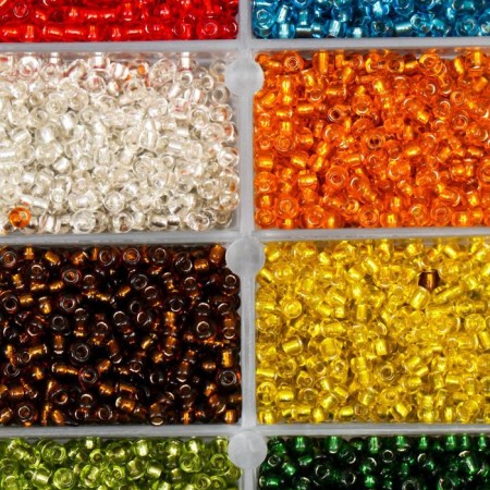 A set of beads for needlework "Zlatka No. 2" 8 colors (70 ± 2g)-1