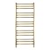 Domoterm water heated towel rail "Medea" P15, 500x1200 mm, bronze
