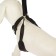 The harness is adjustable breathing, reflective, size M (Osh 36-48 cm; og 38-48 cm), black