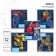 Notebook in a ruler of 12 sheets, 5 types of mix, cover covering cardboard, transformers