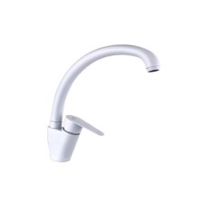 Fashun A54113-8 kitchen mixer, single-leaf, 35 mm cartridge, stainless steel, white