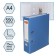 A4, 75 mm registrar, calligrata, PVC, embossing "Len", metallic edging, pocket for a spine, collected, blue, mix
