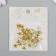 Decor for creativity Metal "Stars" gold set 50 pcs 1x1 cm