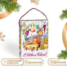 Подарочная коробка "Новогодние традиции", 14 х 5,5 х 19 см