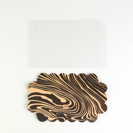 Cookie box, confectionery packaging with PVC lid, “real man”, 10.5 x 21 x 3 cm-5