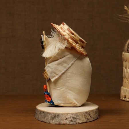 The amulet-domain "Andreyka in a straw hat, with a cash fan", 19x13x10 cm mix-4