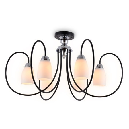 Ceiling chandelier Ambrella Light, Traditional, TR3121, 6HE27, Black Color, Chrome