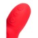 Jos Redli vibrator with a moving head, silicone, red color, 21 cm
