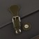 Bag button fastener 8 × 3 cm, khaki color