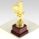 The 1st Place Cup, award figure, gold, plastic stand, 16.8 × 6.2 × 6.4 cm.