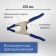 Strutzin reinforced tick -shaped tundra, 4 ", metal, clamp up to 25 mm, 100 mm