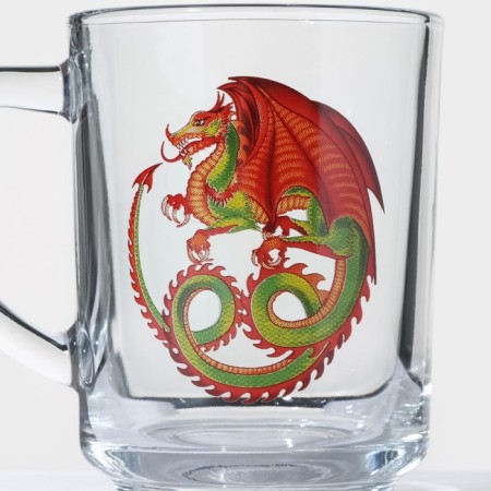 Mug "Red Dragon", glass, 200 ml-1
