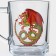 Mug "Red Dragon", glass, 200 ml